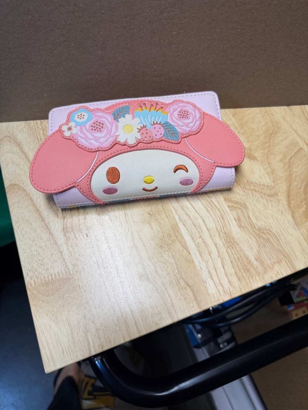 Loungefly Pink My Melody Floral Applique Wallet